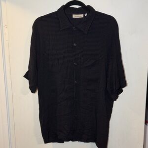 Black Casual Button Down Shirt